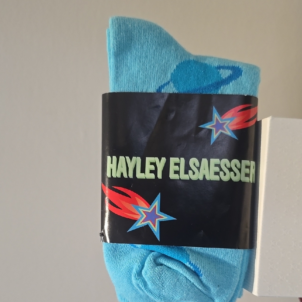 *Free* Hayley Elsaesser Blue UFO Crew Socks UNISEX